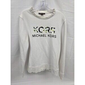 Michael Kors M White Jacket Camo Lettering Mens